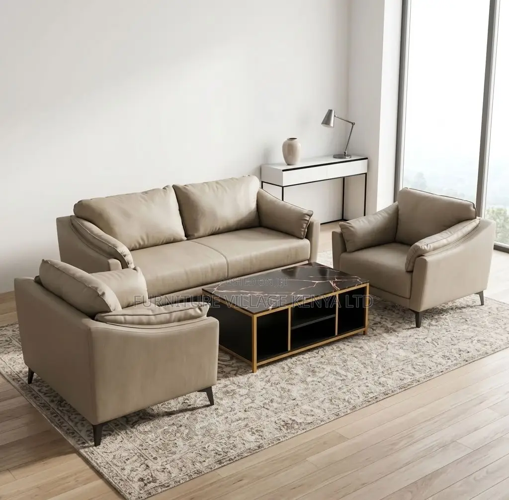Office Sofa; 5 Seater Modern Leather Office Reception Sofas