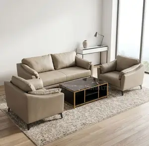 Office Sofa; 5 Seater Modern Leather Office Reception Sofas