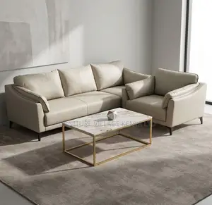 Office Sofa; 5 Seater Modern Leather Office Reception Sofas