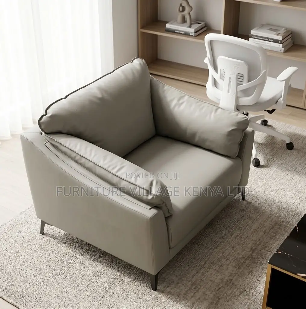 Office Sofa; 5 Seater Modern Leather Office Reception Sofas