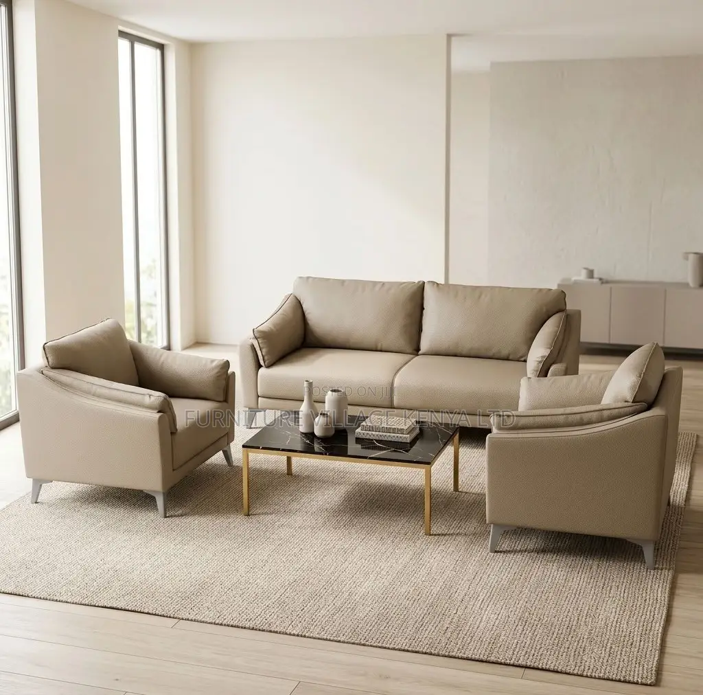 Office Sofa; 5 Seater Modern Leather Office Reception Sofas