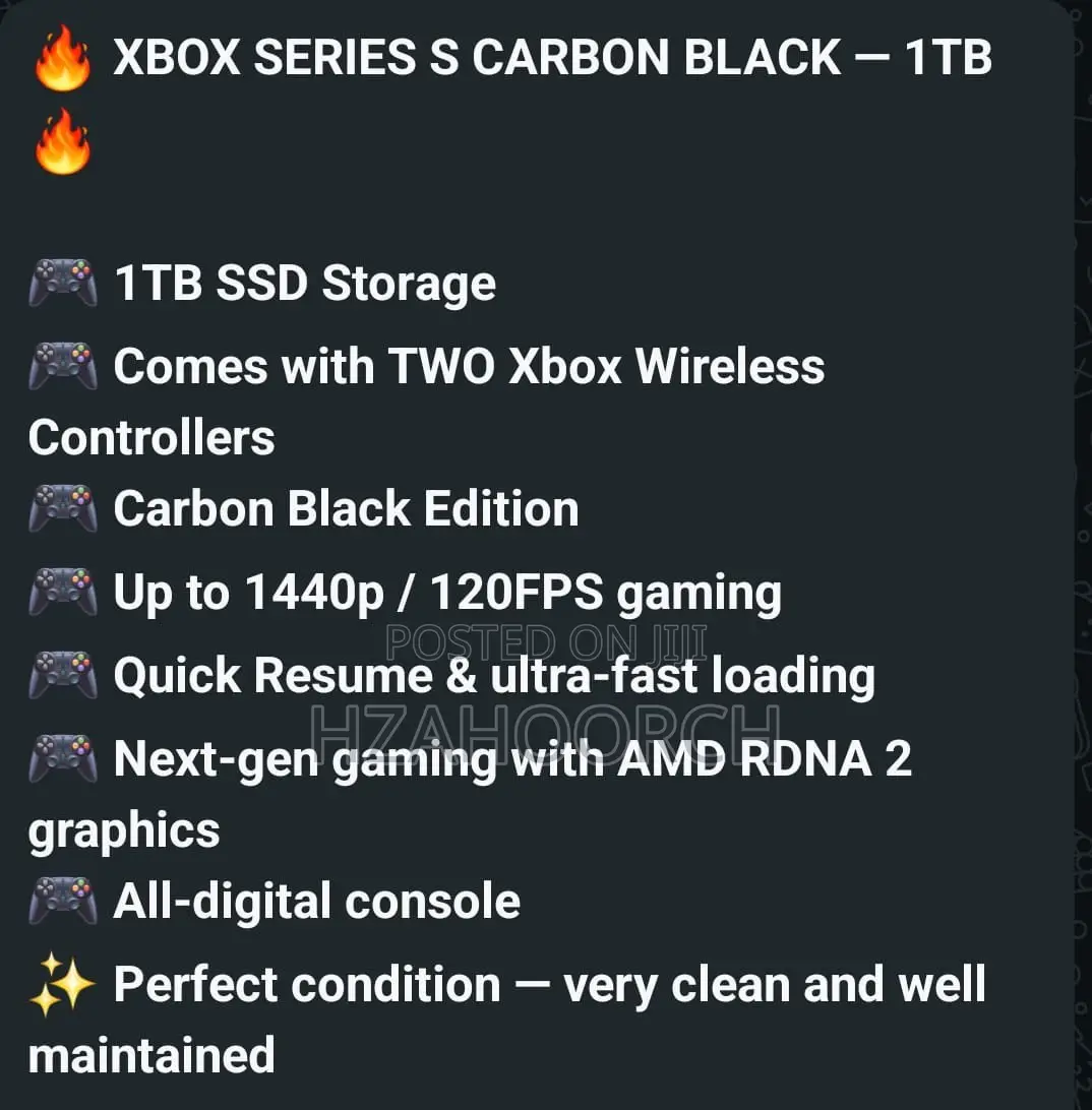 Microsoft XBOX S Carbon Black