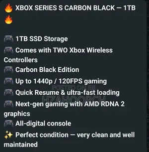 Microsoft XBOX S Carbon Black