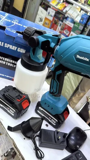 Makita Style Cordless Paint Sprayer + 2x 48V Batteries