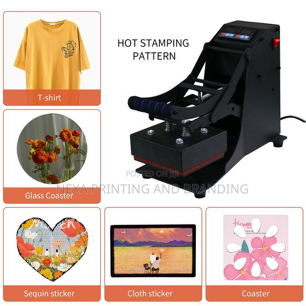 Semi Automatic Small Professional 15by15cm Logo Press Heat Press
