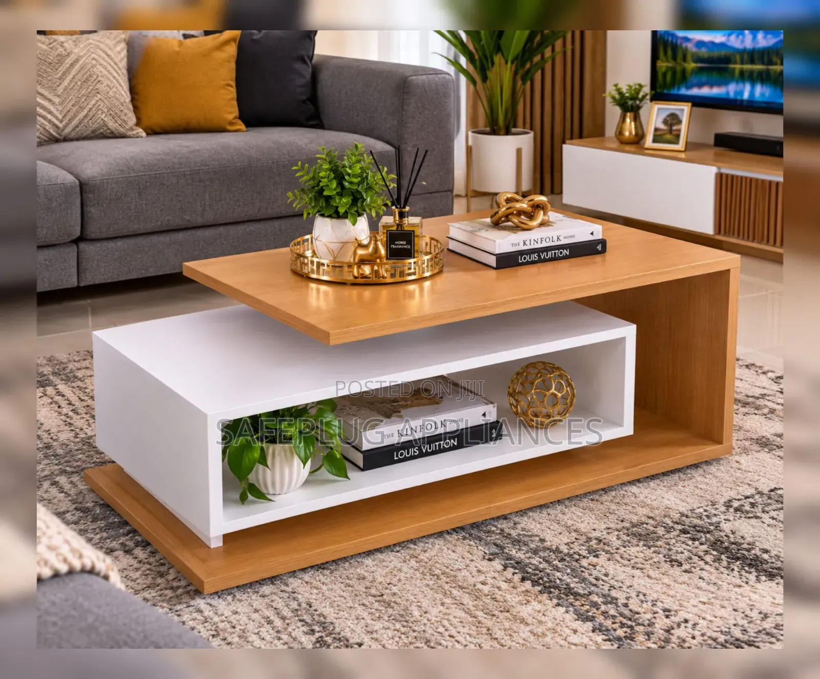 Stylish Floating Coffee Table With Laminated Finish