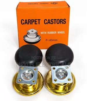 Carpet Castors P-65mm With Rubber Wheels