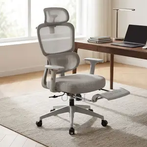 Office Chair; Executive Office Chair With Leg Rest