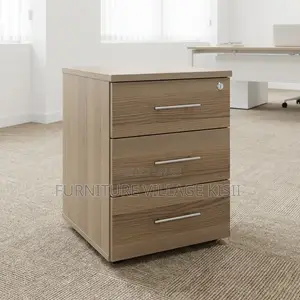 3-Drawer Modern Pedestral Cabinet