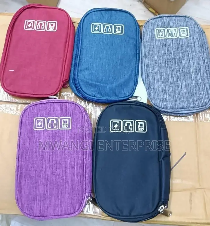 Portable Cable Organizer Storage Bag 19x12.5cm