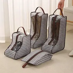4pcs Boot / Shoe Storage Bag Set With Zip