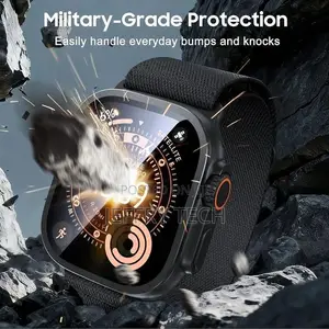 Org Case for Apple Watch Ultra 3/2/1 Protector Alloy Frame Tempered Gl