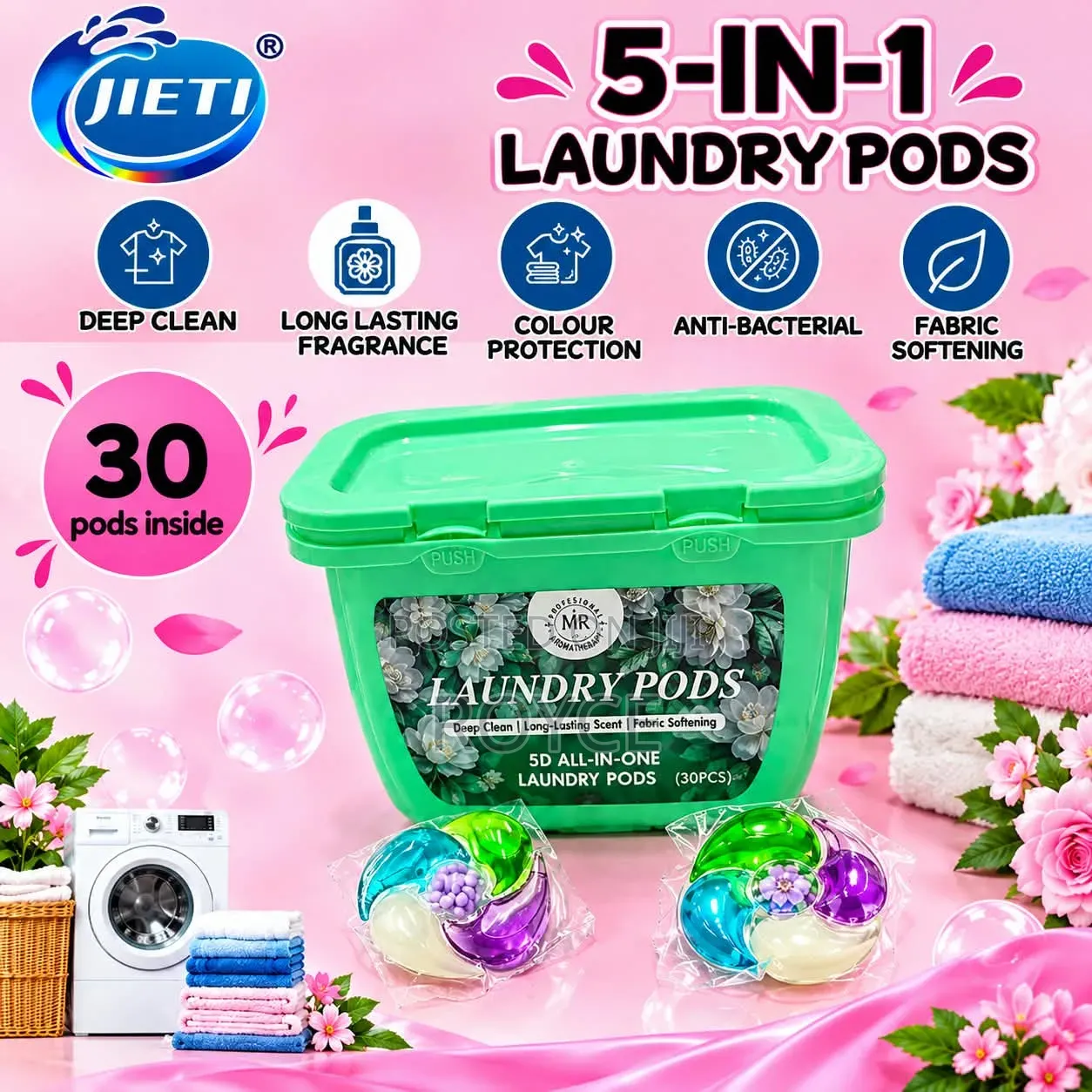 5 in 1 Laundry Pods-30pods