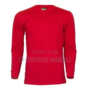 Slim Fit Red Long Sleeve Shirt