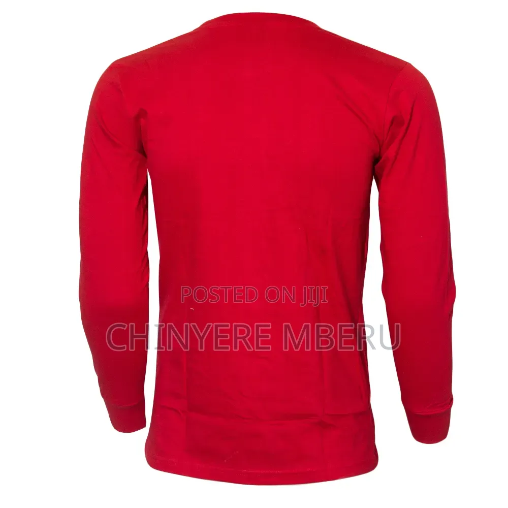 Slim Fit Red Long Sleeve Shirt