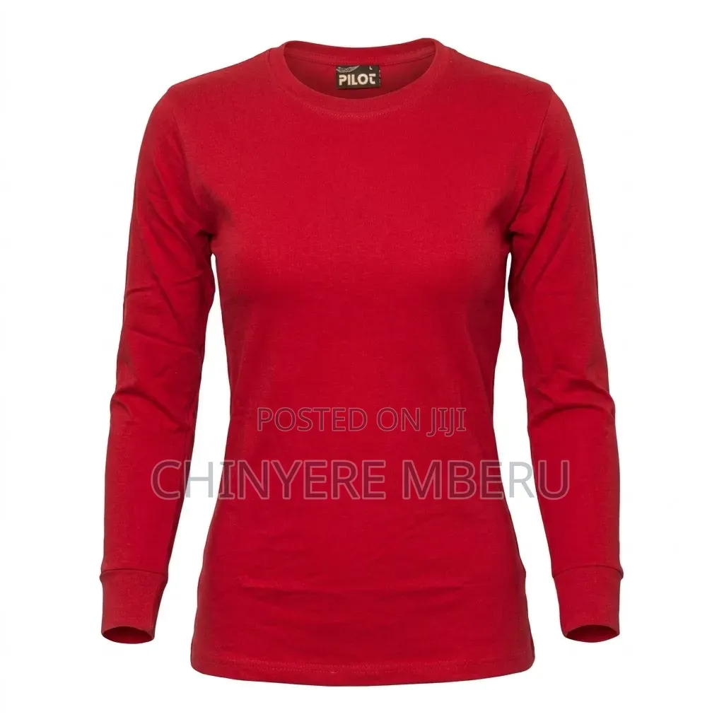 Slim Fit Red Long Sleeve Shirt