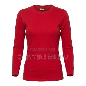 Slim Fit Red Long Sleeve Shirt