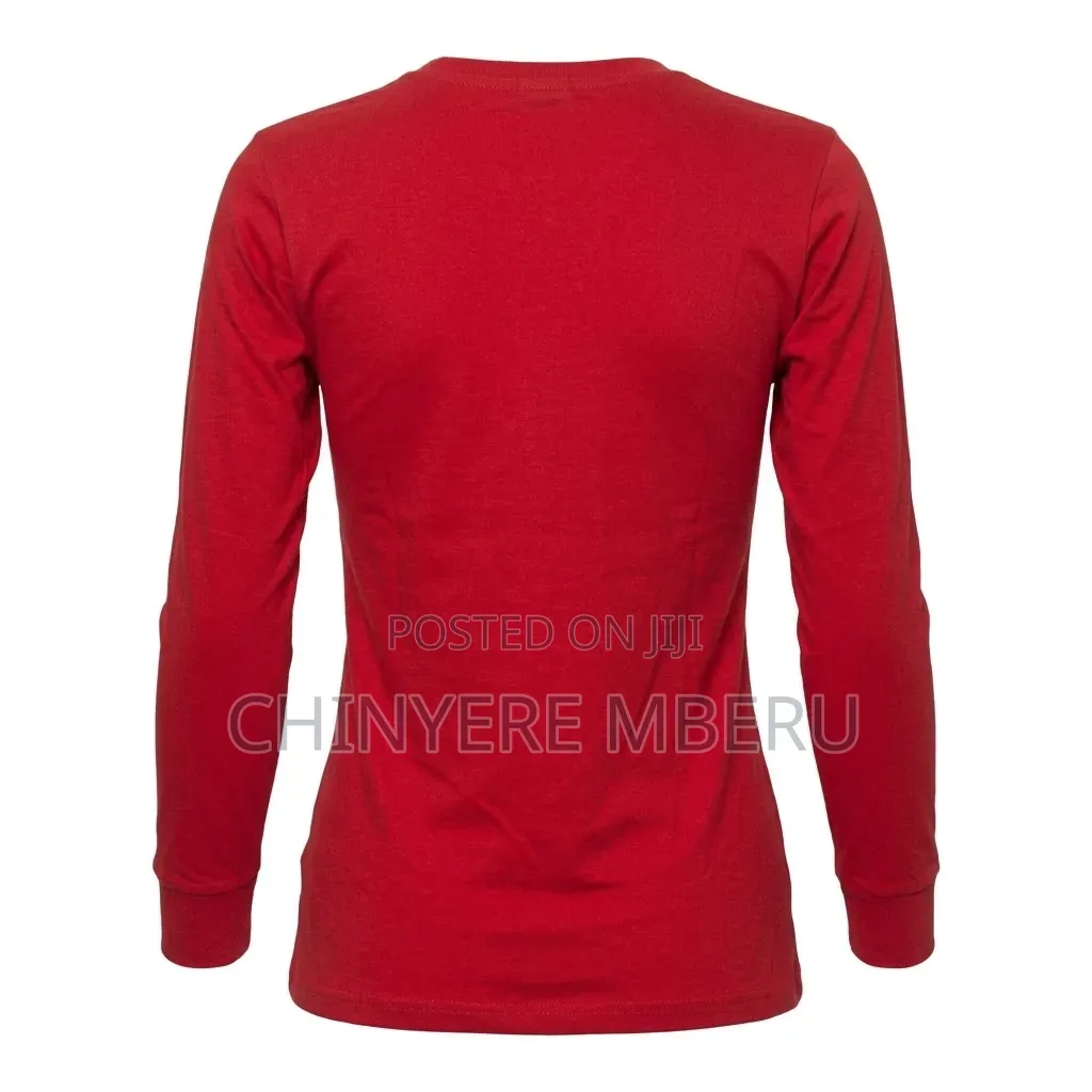 Slim Fit Red Long Sleeve Shirt