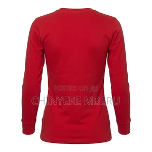 Slim Fit Red Long Sleeve Shirt