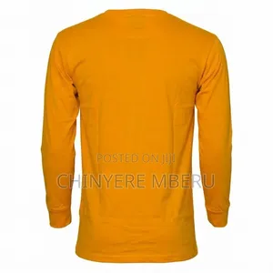 Slim Fit Light Orange Long Sleeve Shirt