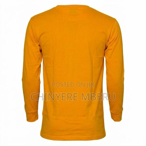 Slim Fit Light Orange Long Sleeve Shirt - thumbnail 2