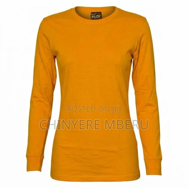 Slim Fit Light Orange Long Sleeve Shirt - thumbnail 3