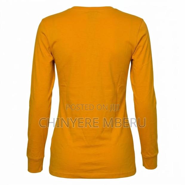 Slim Fit Light Orange Long Sleeve Shirt - thumbnail 4