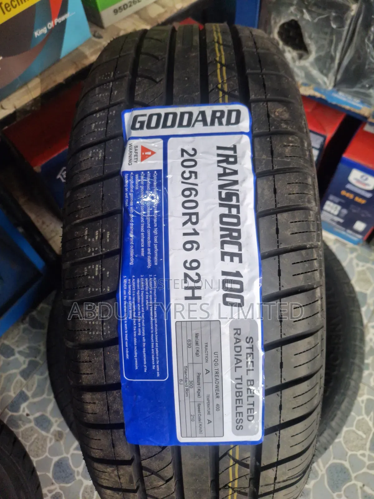 205/60r16 Goddard Transforce Tire