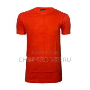 Slim Fit Dark Orange Short Sleeve Shirt