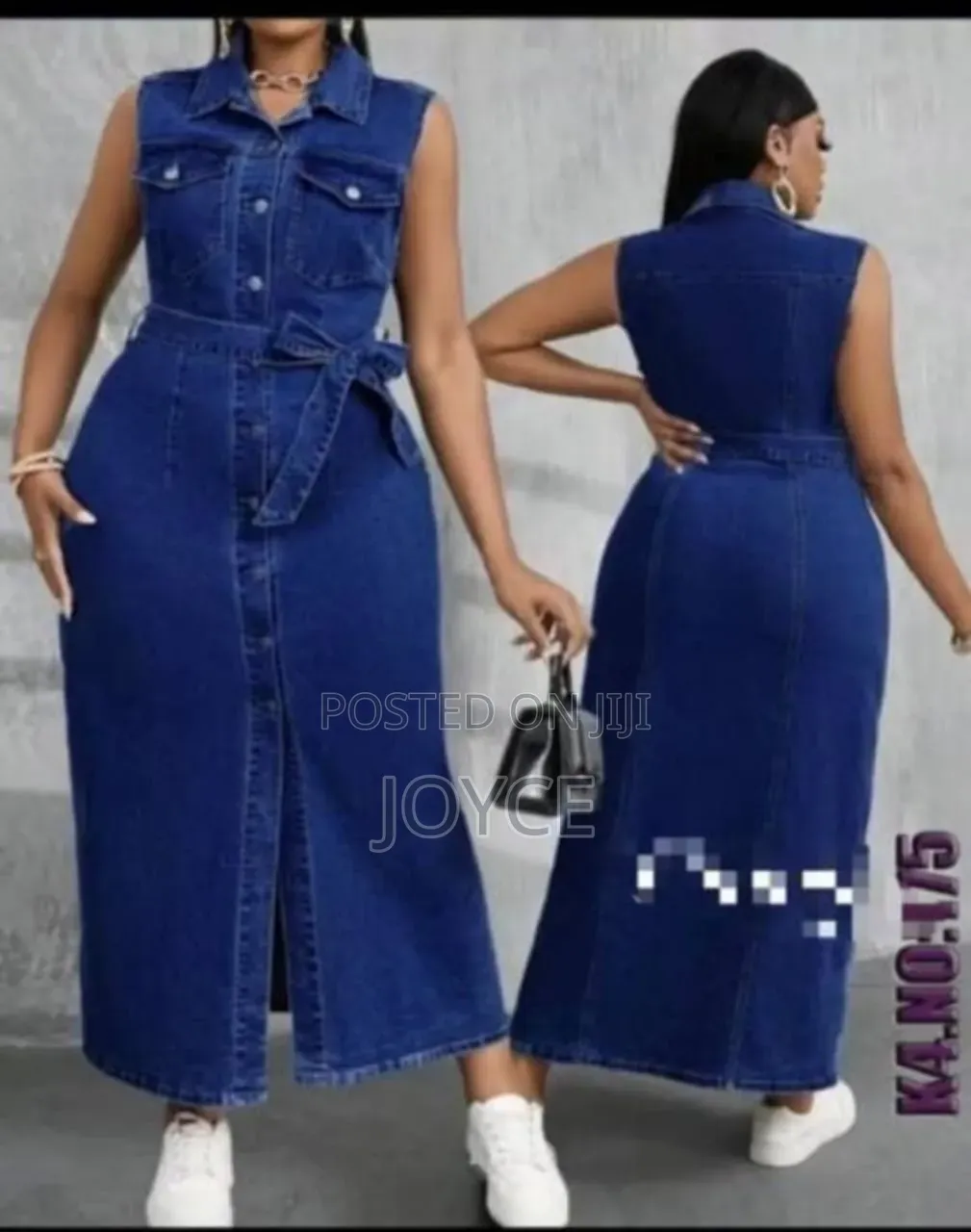 Sleeveless Denim Dress