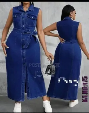 Sleeveless Denim Dress