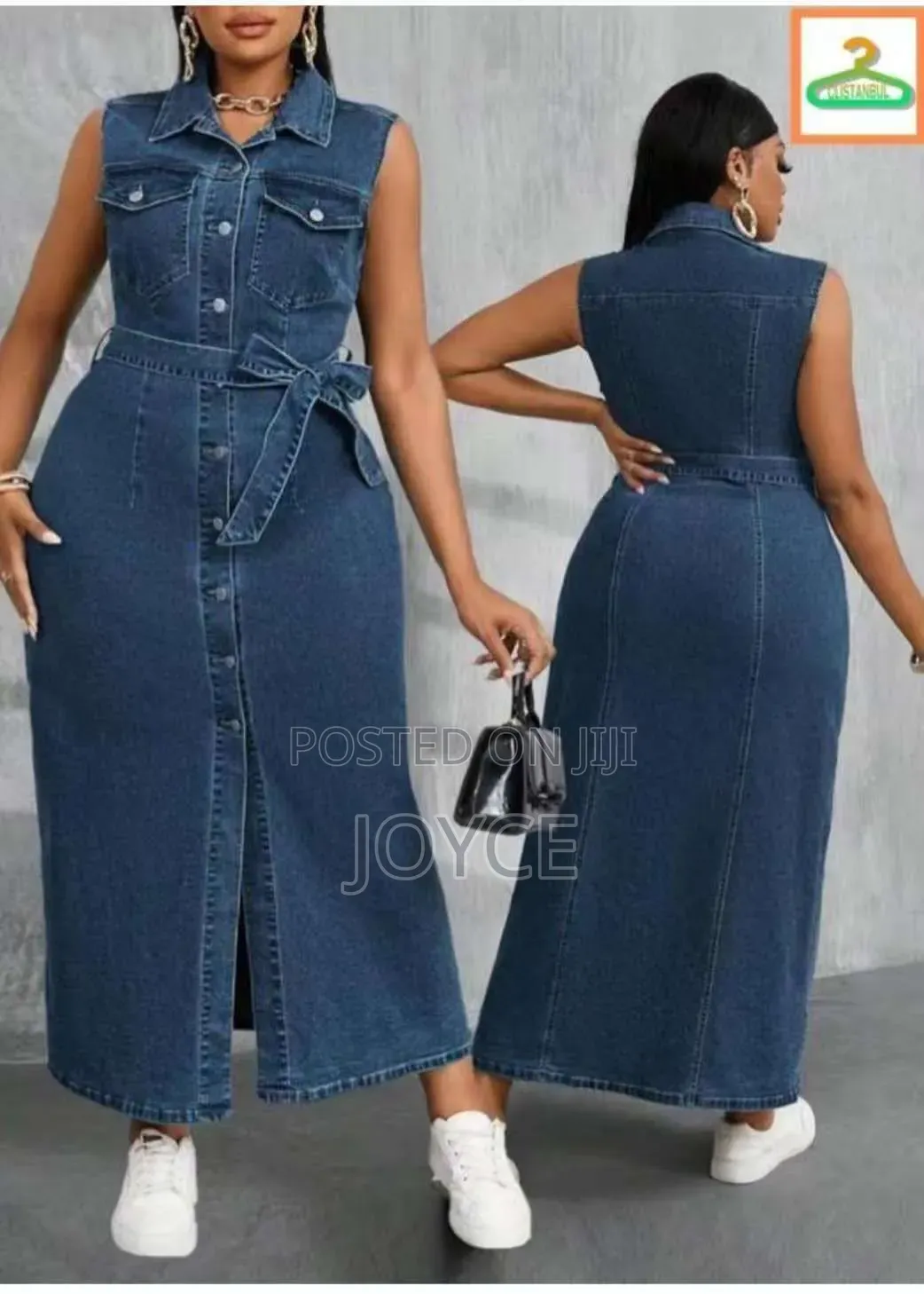 Sleeveless Denim Dress