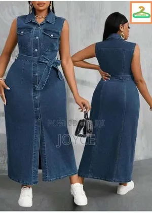 Sleeveless Denim Dress