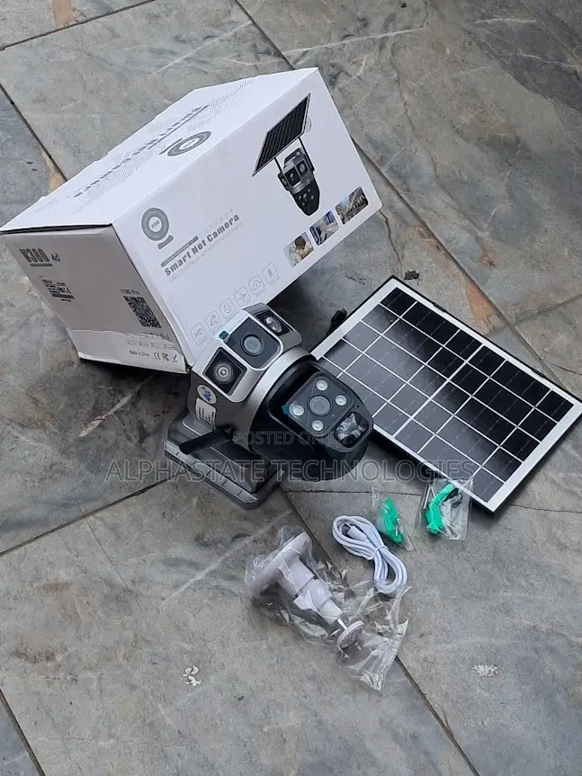 V380 Dual Lens 4G Solar Outdoor Security Camera