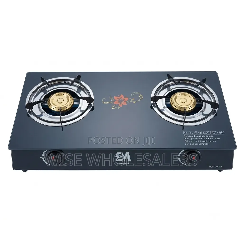 Electromate Glass Double Burner Cooker