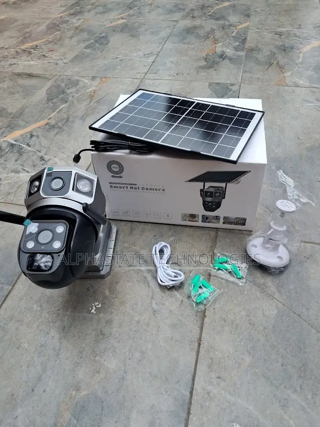 V380 4G Dual Lens Solar Powered CCTV Camera