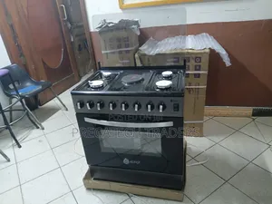 Nunix 60×80 Cooker With Electric Oven – Black