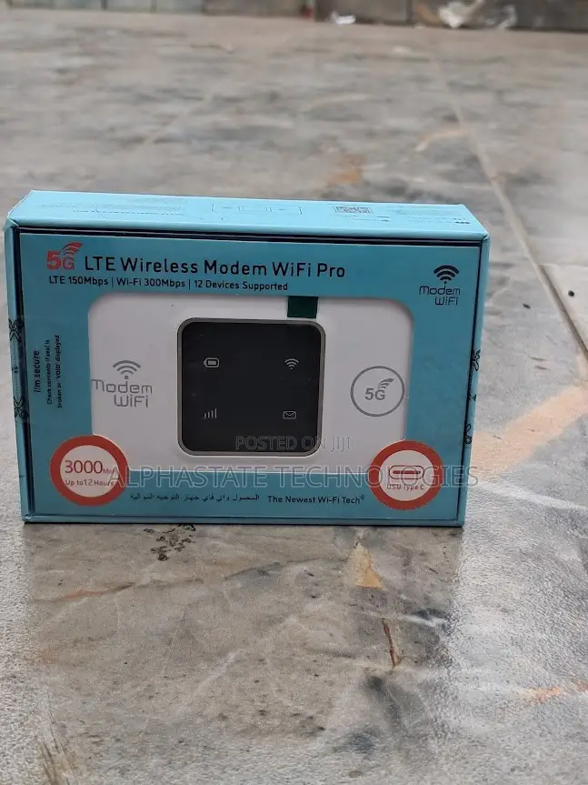 5G LTE Mobile WiFi Hotspot Router With 3000mAh Battery