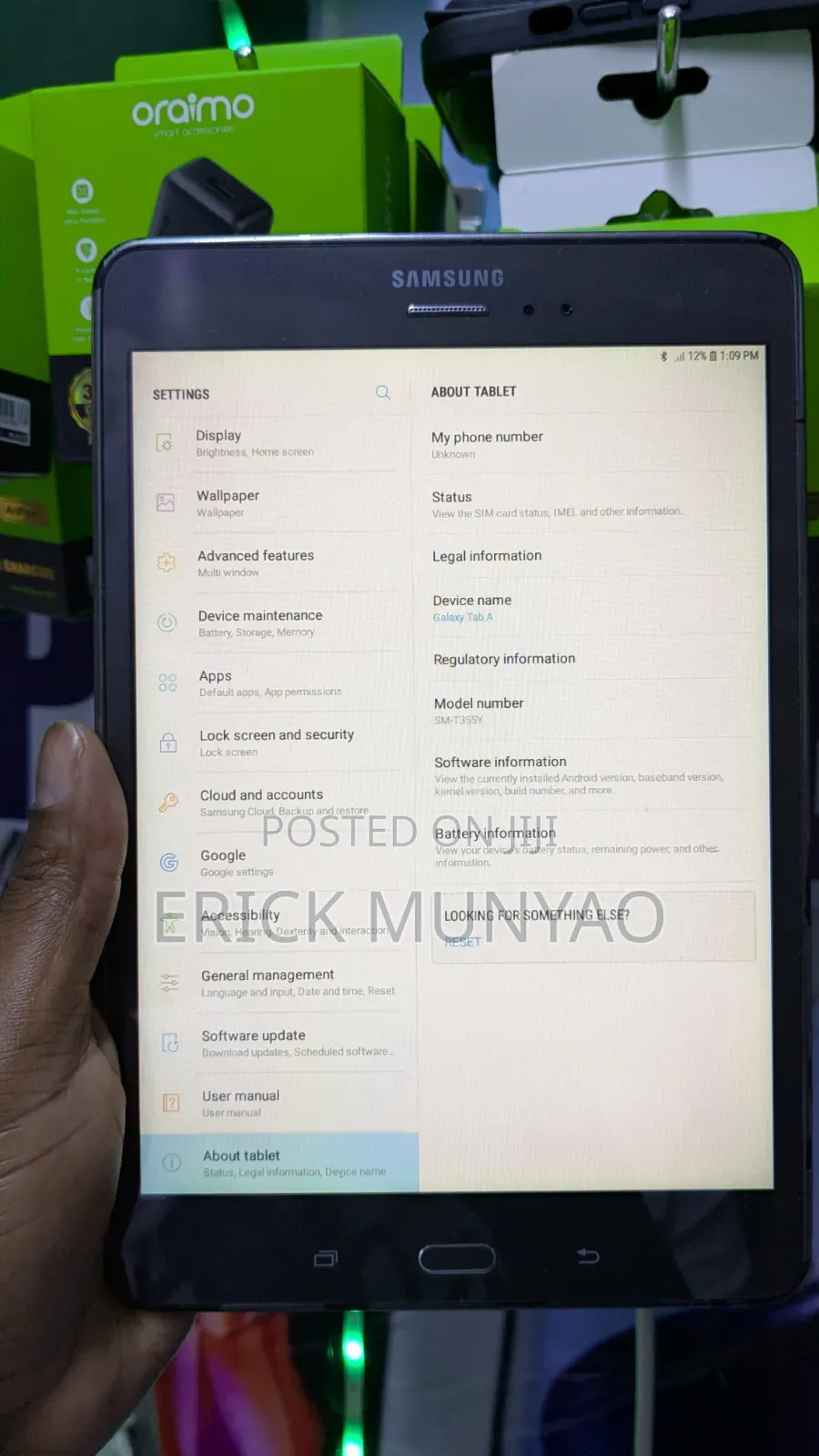 Samsung Galaxy Tab A  SM-T285 16 GB