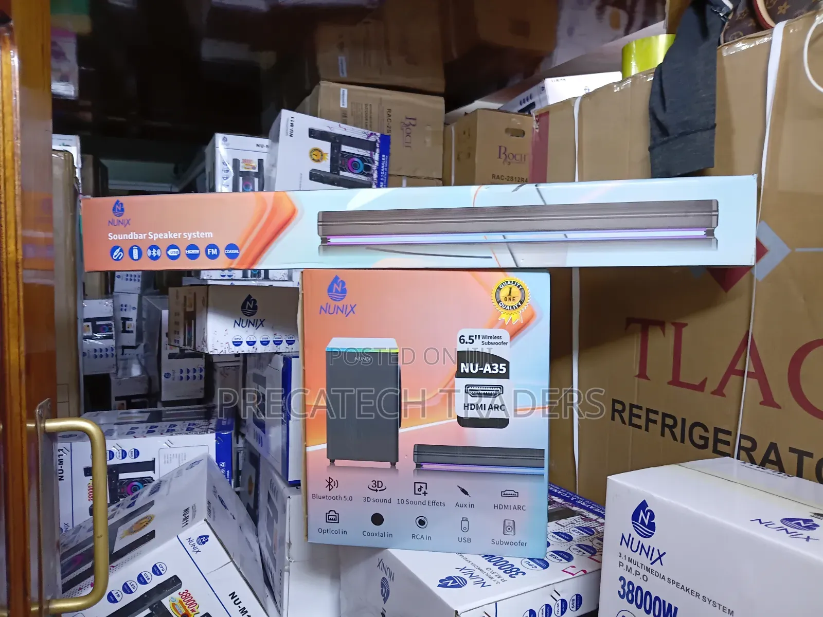 Nunix Wireless Soundbar Speaker System – Bluetooth & Remote