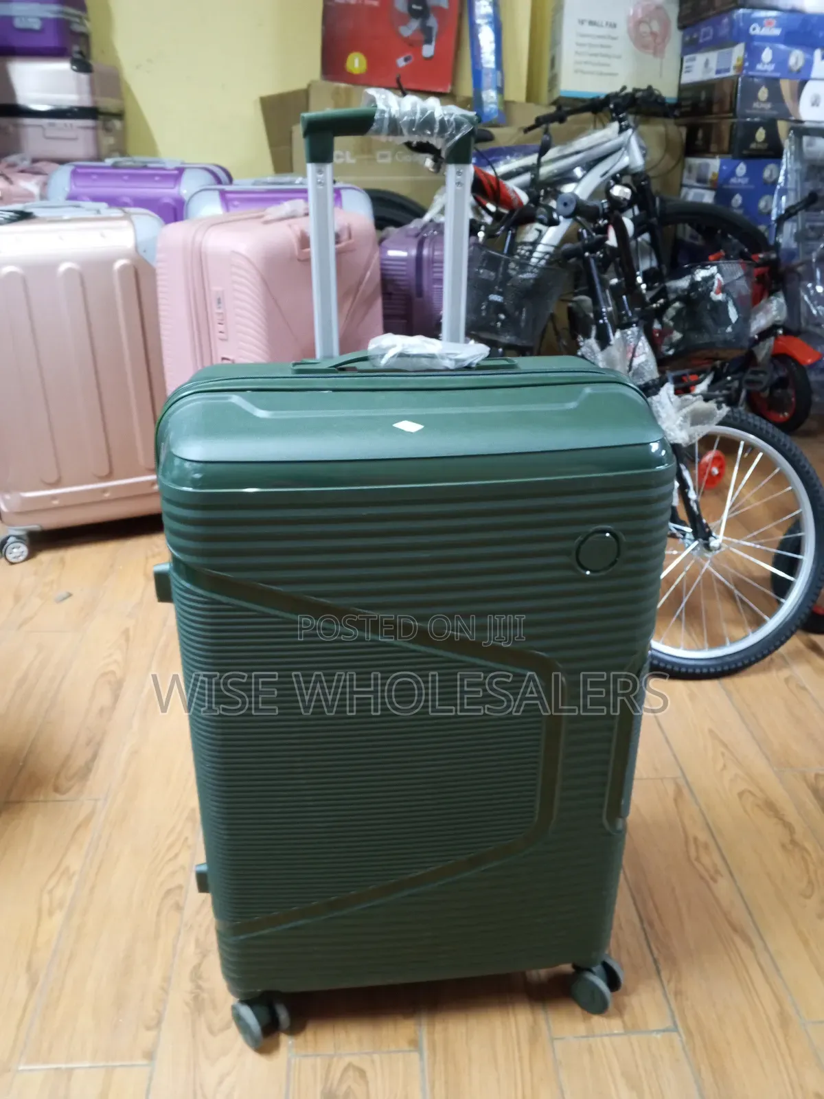 Large Size Suitcase Dark Green 55x32x22 Cm