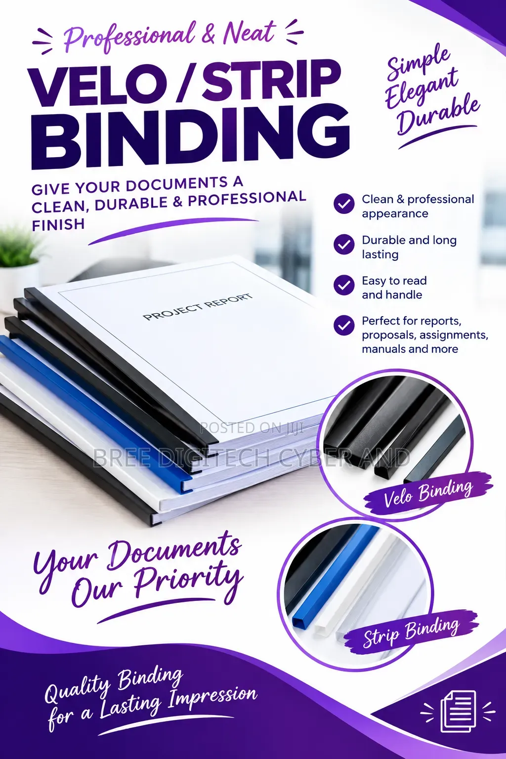 Professional Strip Binding Services