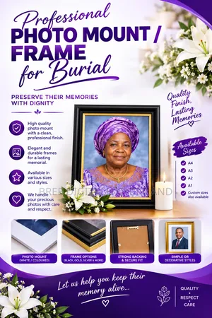 Memorial Photo Mounting & Framing