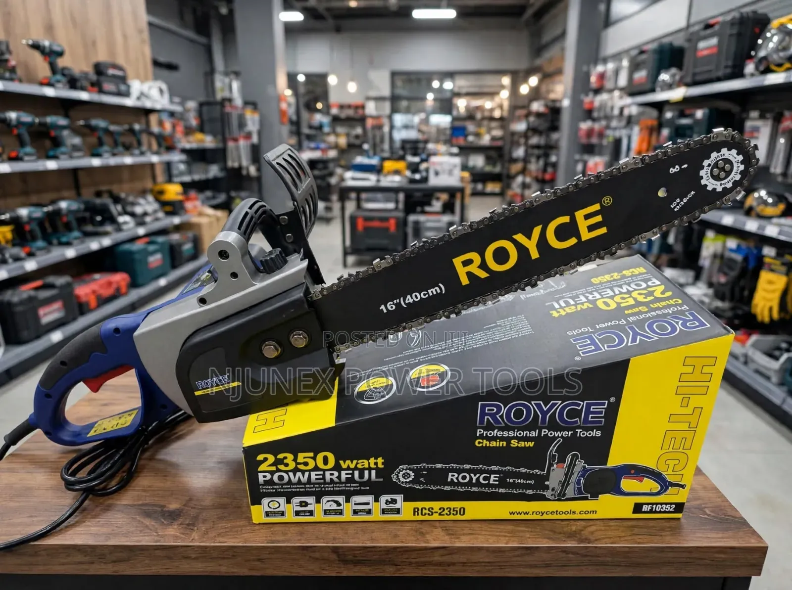 Royce RCS-2350 16-Inch Electric Chainsaw (2350W).