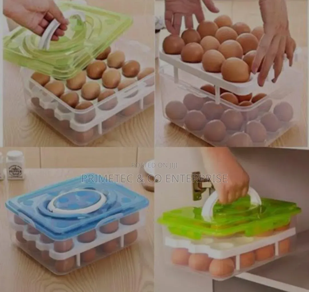 2 Layers 32pc Egg Tray Orgnizer