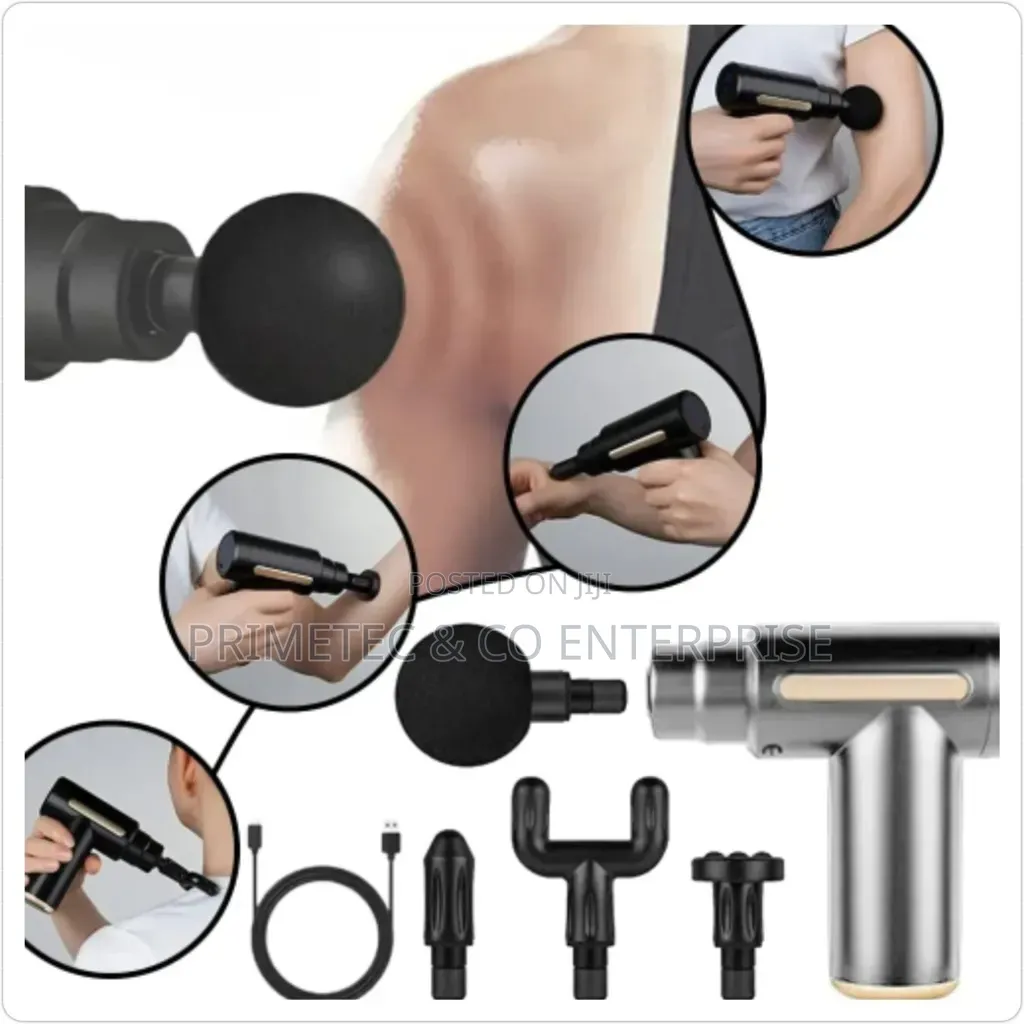 Massage Gun - 6 Speed, 4 Head