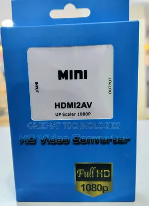 Mini HDMI to AV HDMI to RCA Audio Video Converter With 1080P Up Scaler