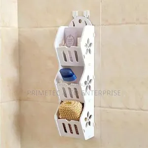 White Wood Hanging 3 Tier Organizer