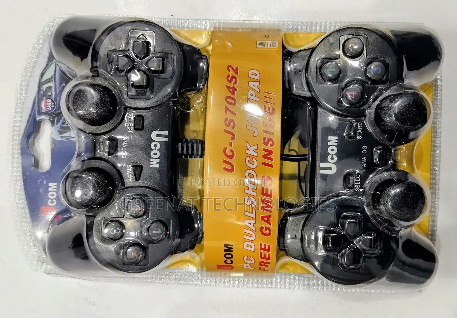 Ucom PC Gamepad Double 2x USB Gamepads PC DualShock Joypad