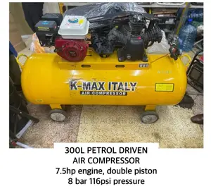 300ltrs Petrol Air Compressor 7.5hp 8bar Double Piston